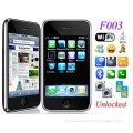 Wifi TV unlocked cell phone GSM mobile dual sim card dual camera touch screen F003